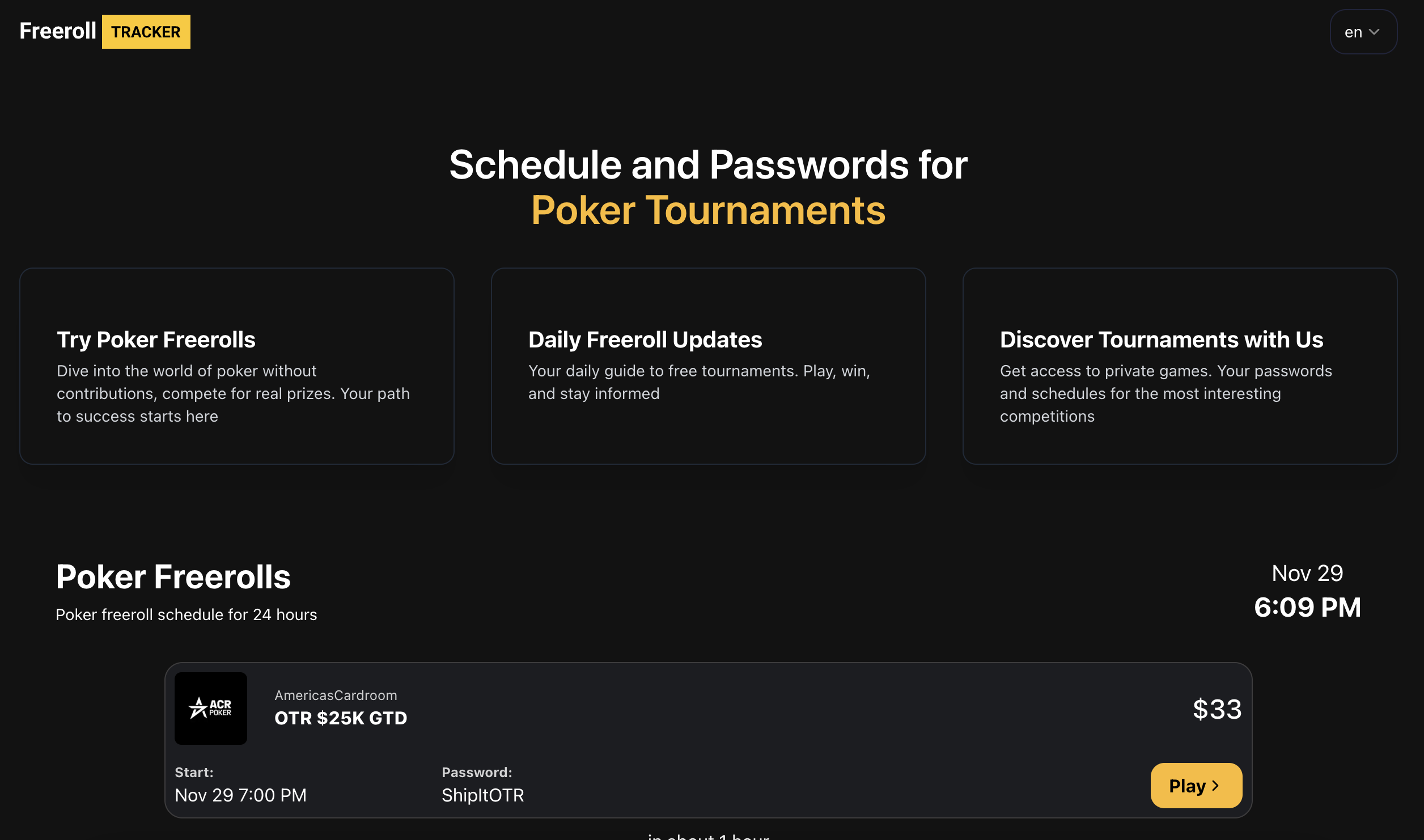 FreerollTracker freerolltracker